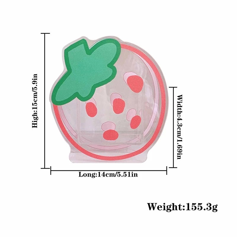 Organizador de Lápices Transparente, 16x16cms Aprox