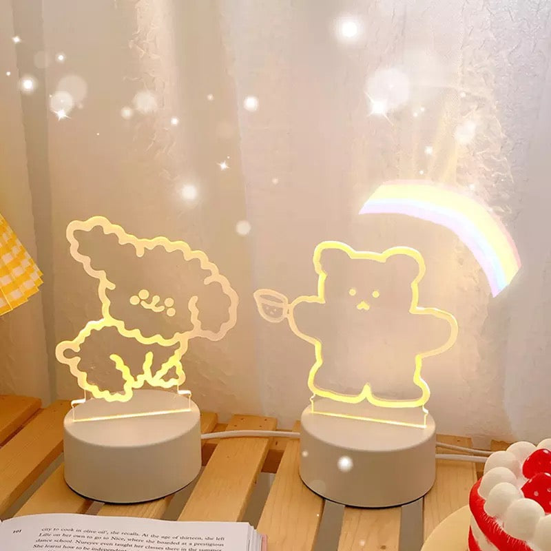 Lámpara “Súper Cute”,Luz Led, 16x10cms