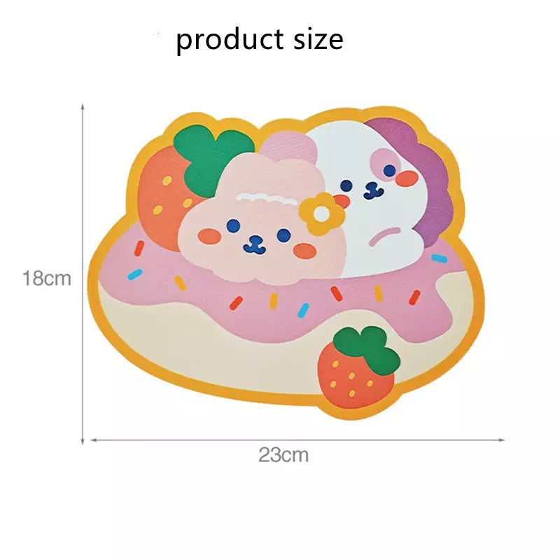 Mouse Pad “Animalitos Kawaii”, 22x18cms aprox