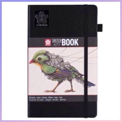 Sketchbook (21x13 cms) hoja blanco crema - Sakura - Frikiados