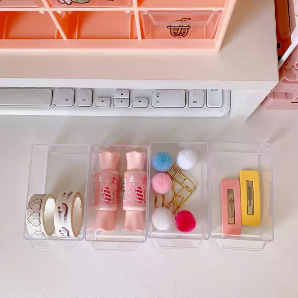 Organizador de escritorio 19x12x10cms aprox (no incluye stickers)