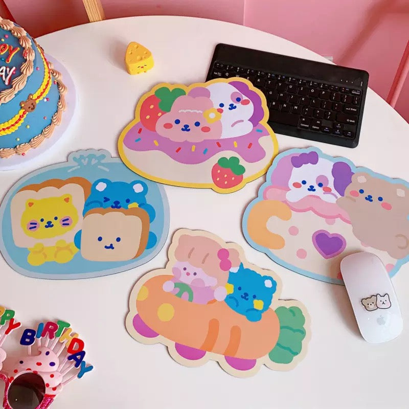 Mouse Pad “Animalitos Kawaii”, 22x18cms aprox