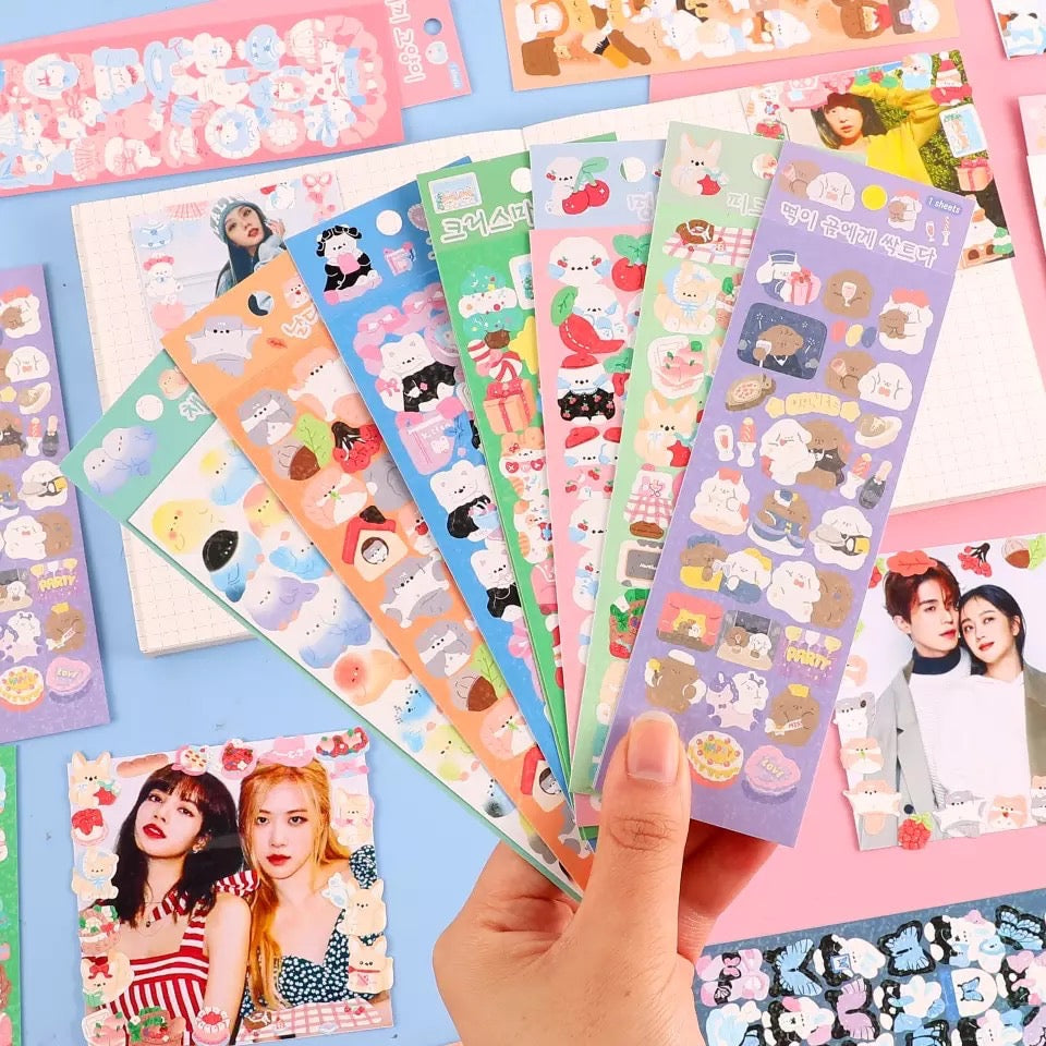 Lámina de Stickers Holográficos