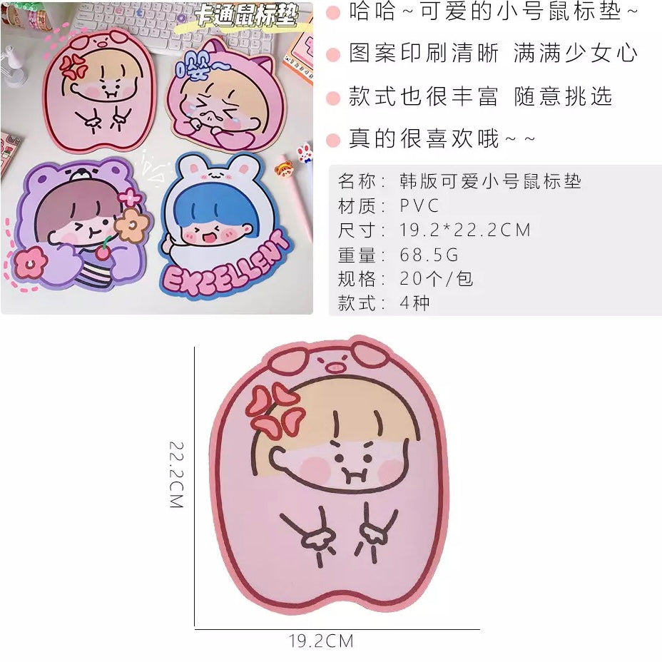 Mouse Pad “Niñas Kawaii”, 21x20cms aprox