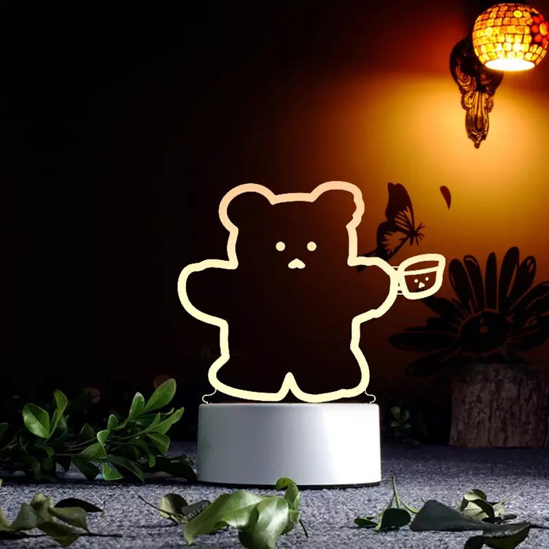 Lámpara “Súper Cute”,Luz Led, 16x10cms