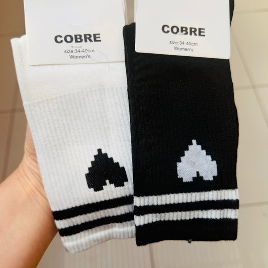 Calcetín “Rayas Corazón”. Talla Standard (35-42)