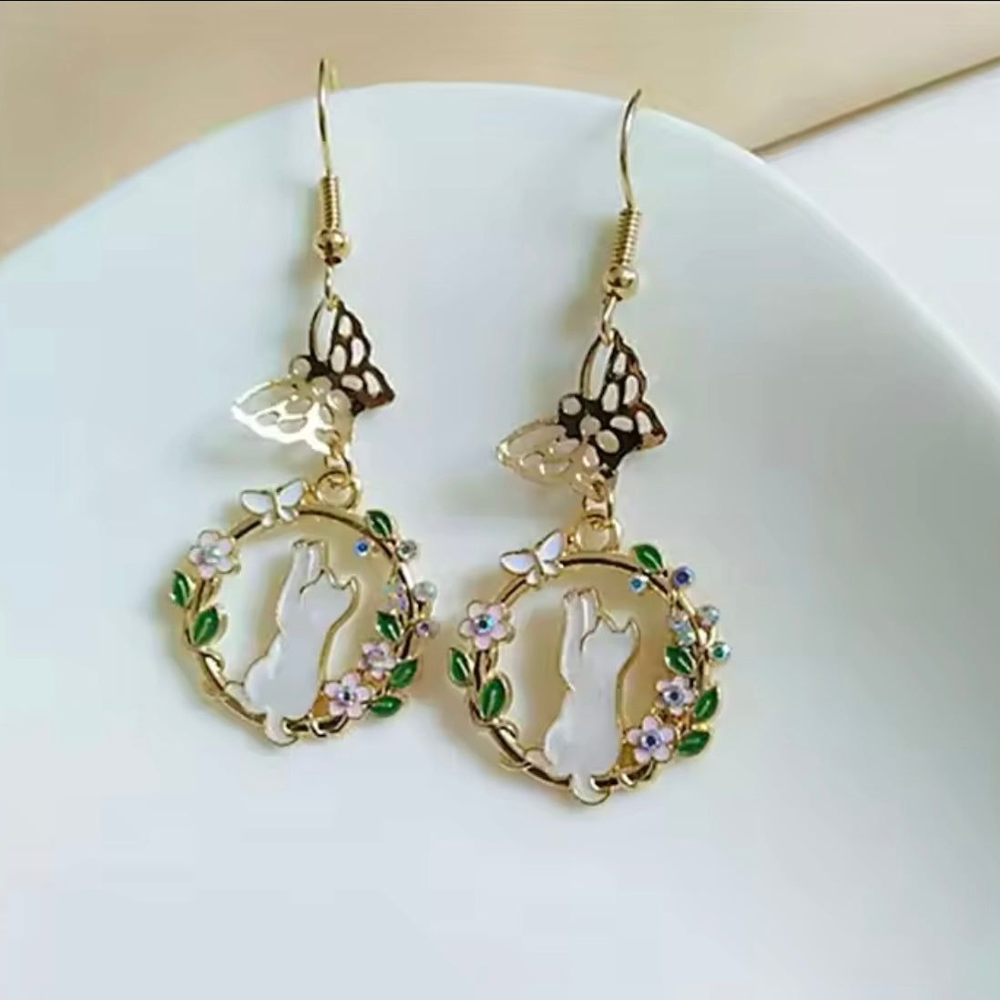 Aros “Gato Mariposa”