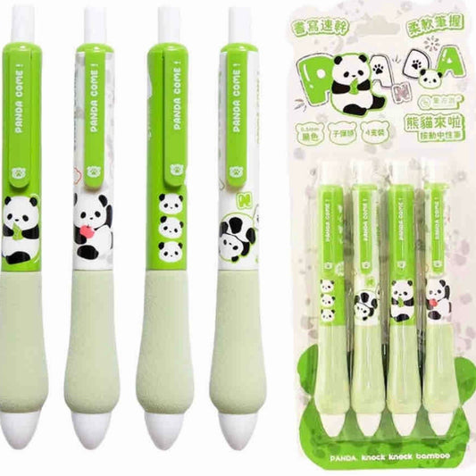 Set 4 lápices “Panda”. Tinta Negra