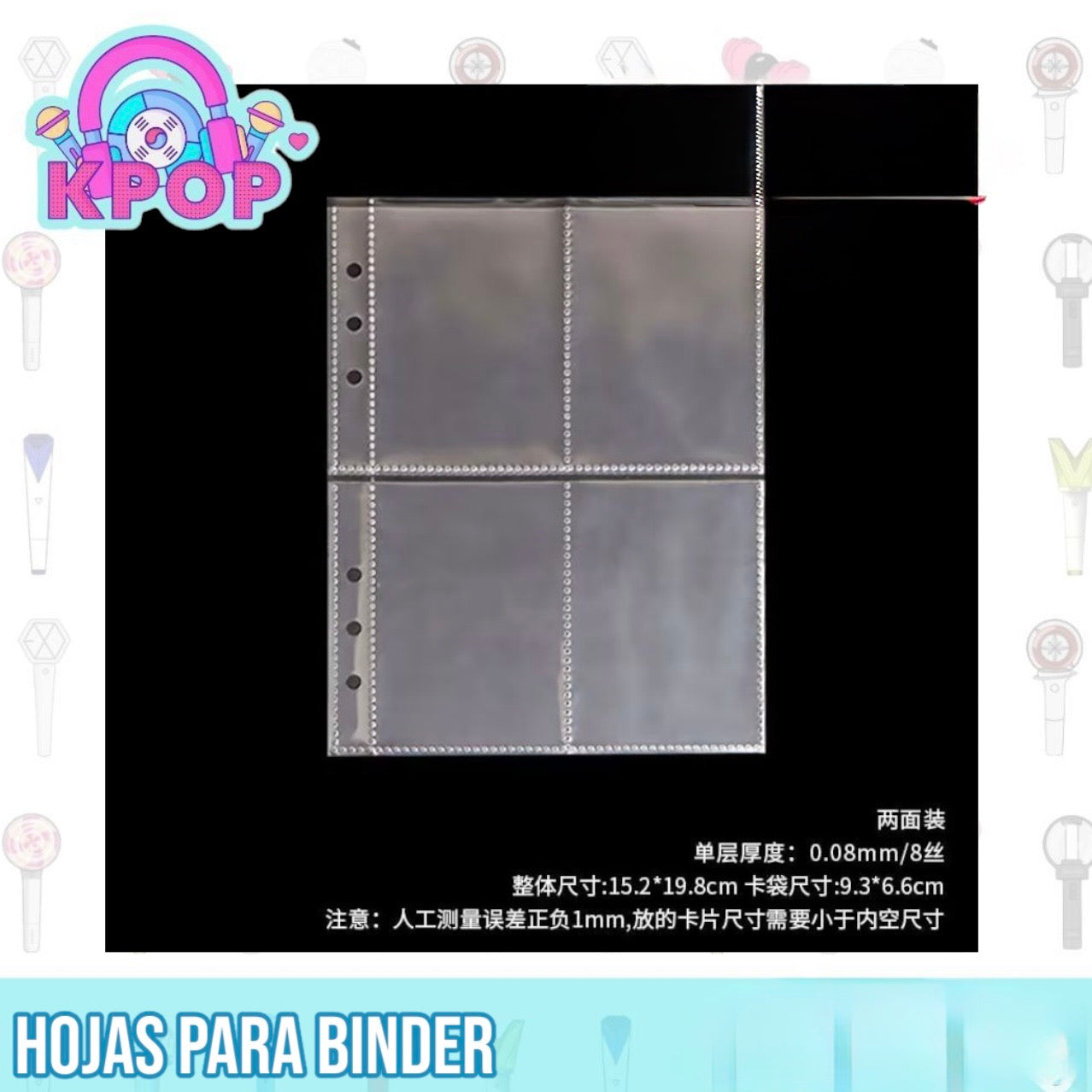 Hojas para Binder.