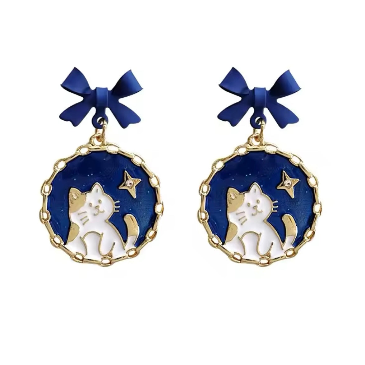 Aros “Gatito En la Noche”