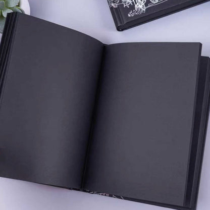 Libreta “Gatito”. Hojas Negras, 128U 19x13cms