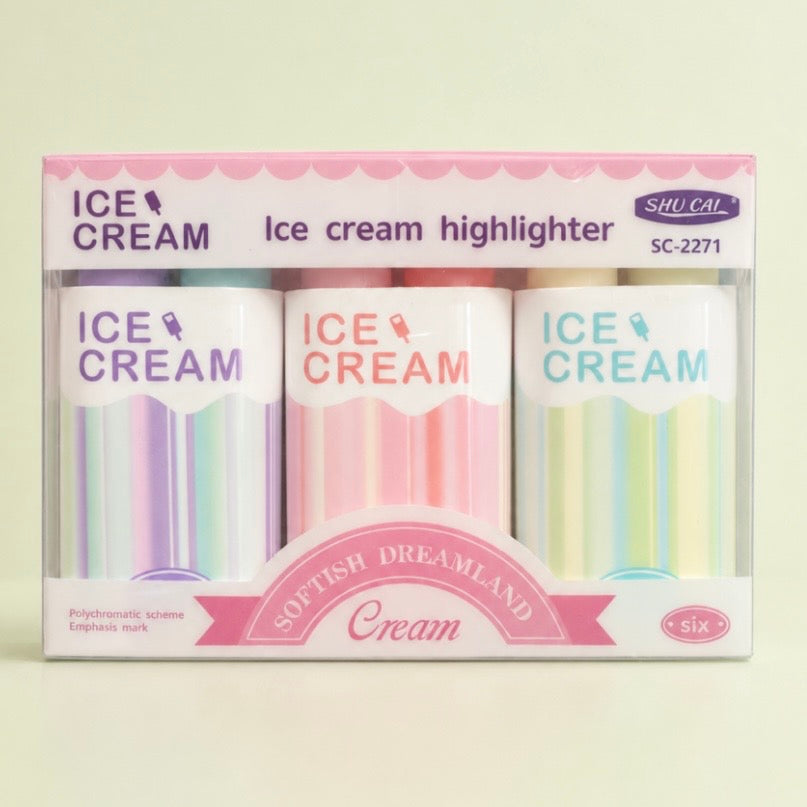 Set 3 Destacadores Dobles “Ice Cream”