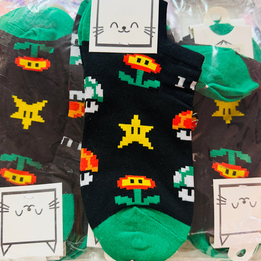Calcetín “Mario Bross”. Talla Standard 35-41