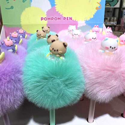 Lápiz “Animalitos Pompom”. Tinta Azul