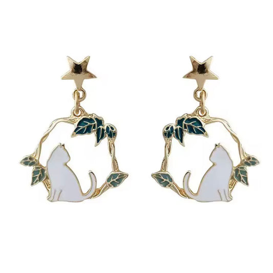 Aros “Gato Flor”