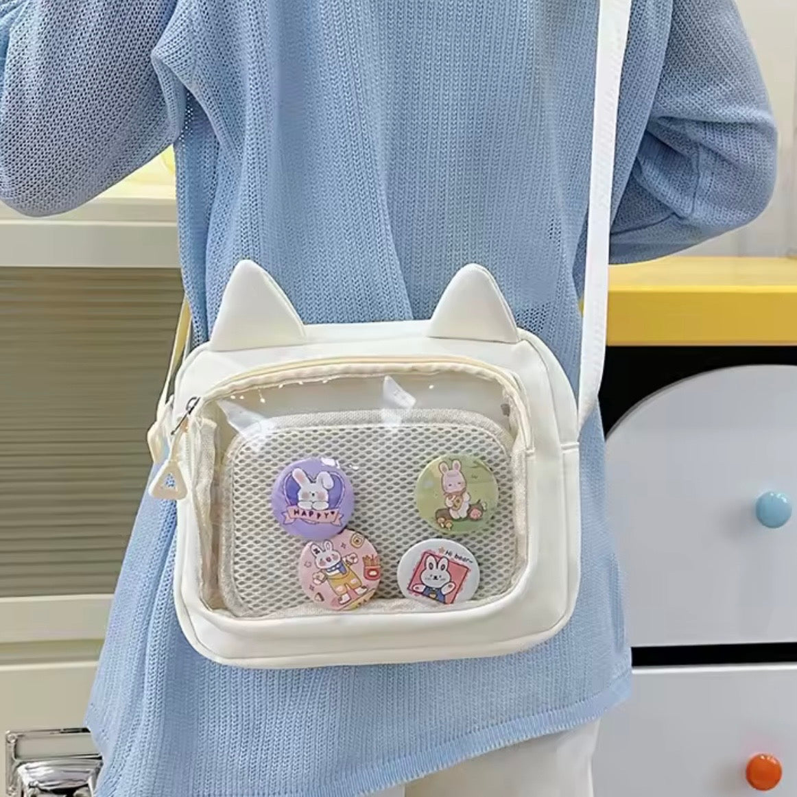 Cartera Orejitas. 22x17x7cms
