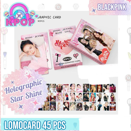 Set 45 Photocards Holographic Shine “BlackPink”.