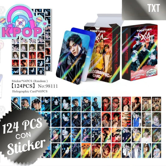 Set 124 PCS “TXT”. 64 Photocards + 60 Mini Stickers.