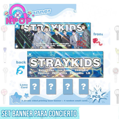 Banner + 4 Photocards “Straykids”.