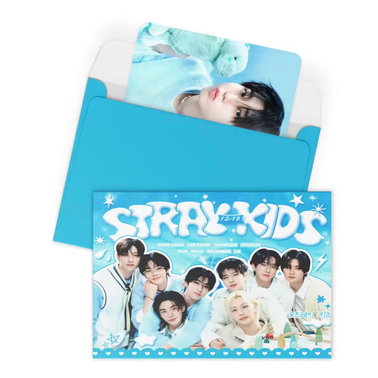 Set 6 Photocards Sorpresas (1 de PVC) “Straykids”.