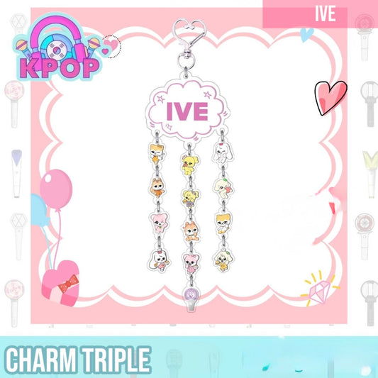 Llavero acrílico Triple ”IVE”