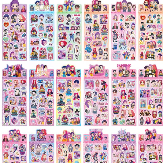 Lamina de Stickers “Huntrix Las guerreras Kpop”