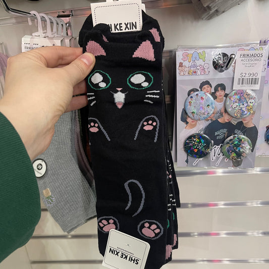 Calcetín “Gato Negro”. Talla Standard (35-41)