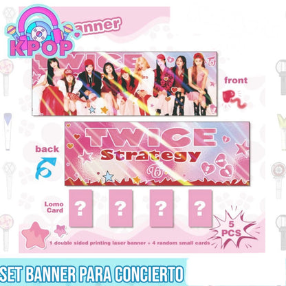 Banner + 4 Photocards “Twice”.
