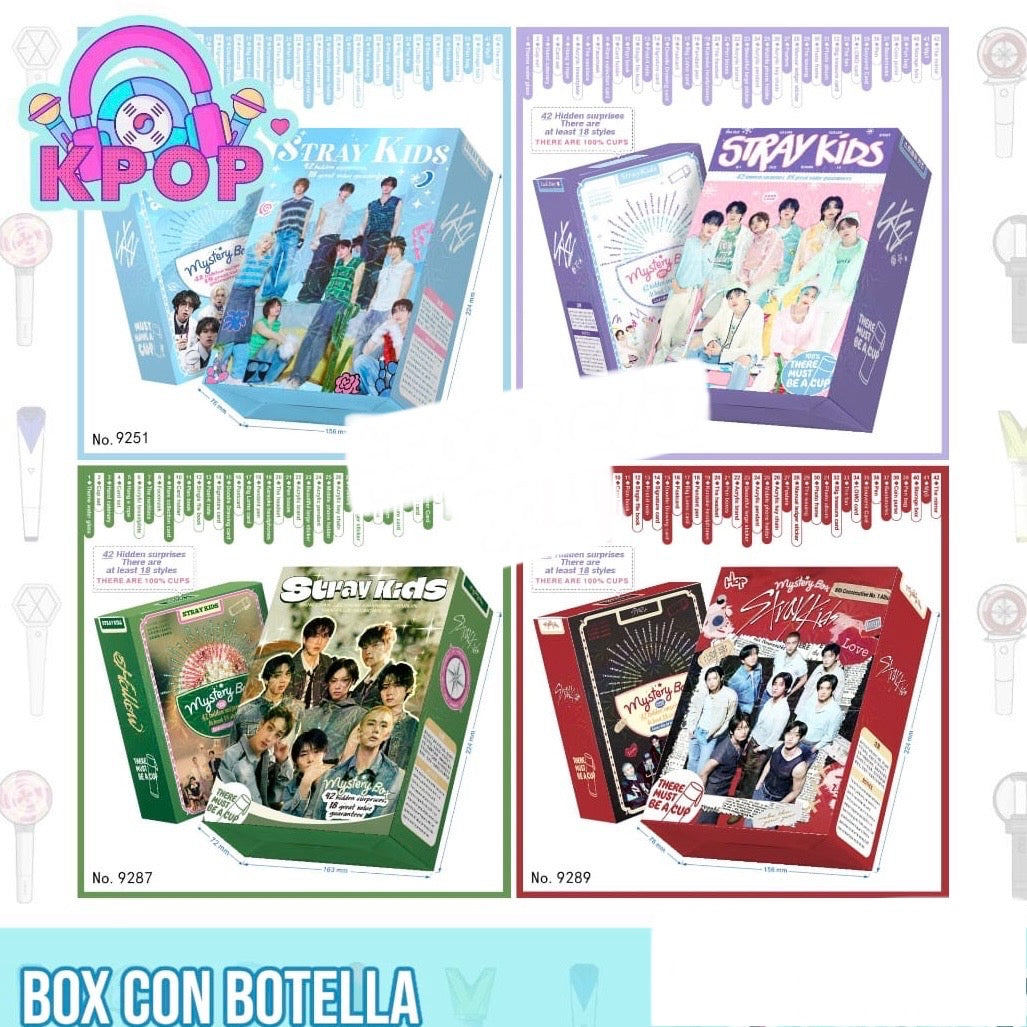 Caja Sorpresa “Straykids”. Incluye Botella