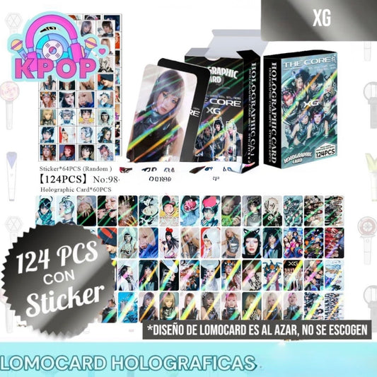 Set 124 PCS “XG”. 64 Photocards + 60 Mini Stickers.