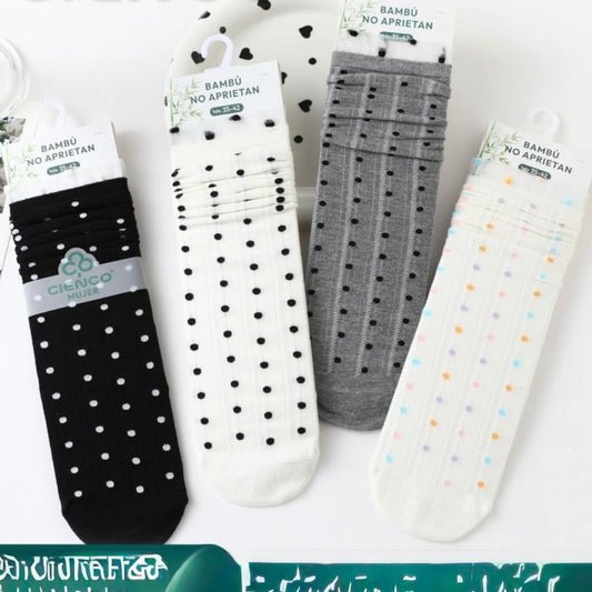Calcetines Bambú “Puntitos”. Talla Standard (35-42)