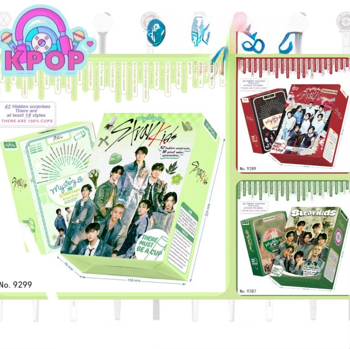 Caja Sorpresa “Straykids”. Incluye Botella