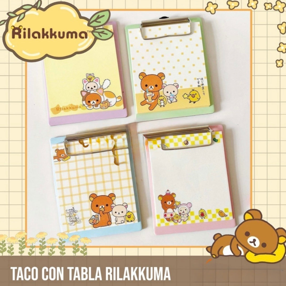 Taco con Tabla “Rilakkuma”