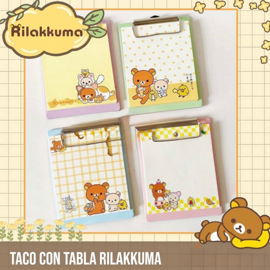 Taco con Tabla “Rilakkuma”
