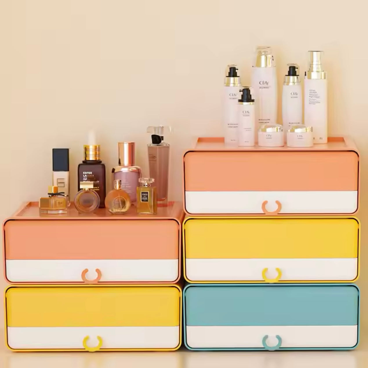 Cajas Organizadoras apilables. 20x21x8cms