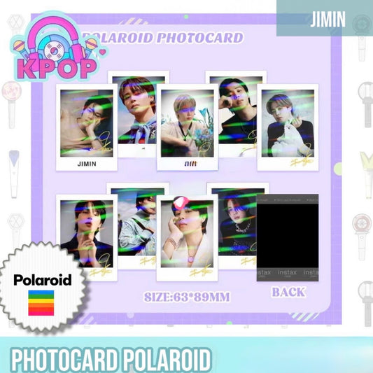 Set 9 Photocards estilo Polaroid “Jimin BTS”