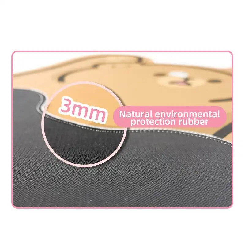 Mouse Pad XL “Gatito”, Calidad premium (3mm grosor), 73x30cms