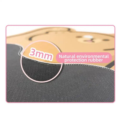 Mouse Pad XL “Gatito”, Calidad premium (3mm grosor), 73x30cms