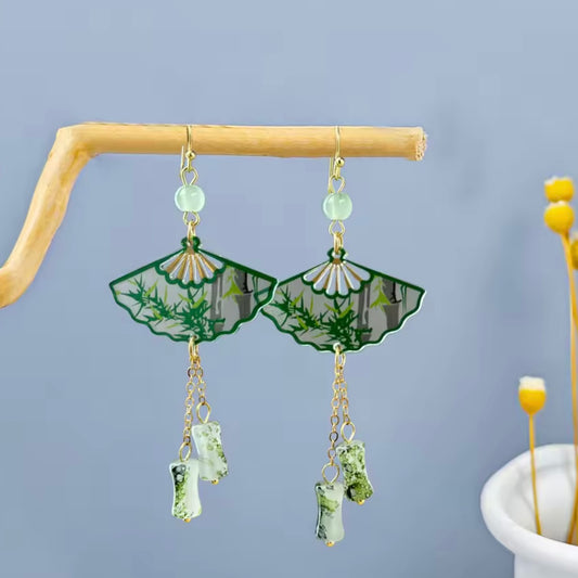 Aros “Abanico Bambú”