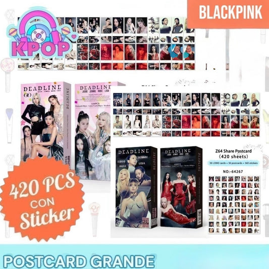 Set 420 PCS “BlackPink ”. 30 Photocards + 30 LomoCards + 360 Stickers