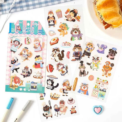 Set 4 Láminas de Stickers “Animalitos”