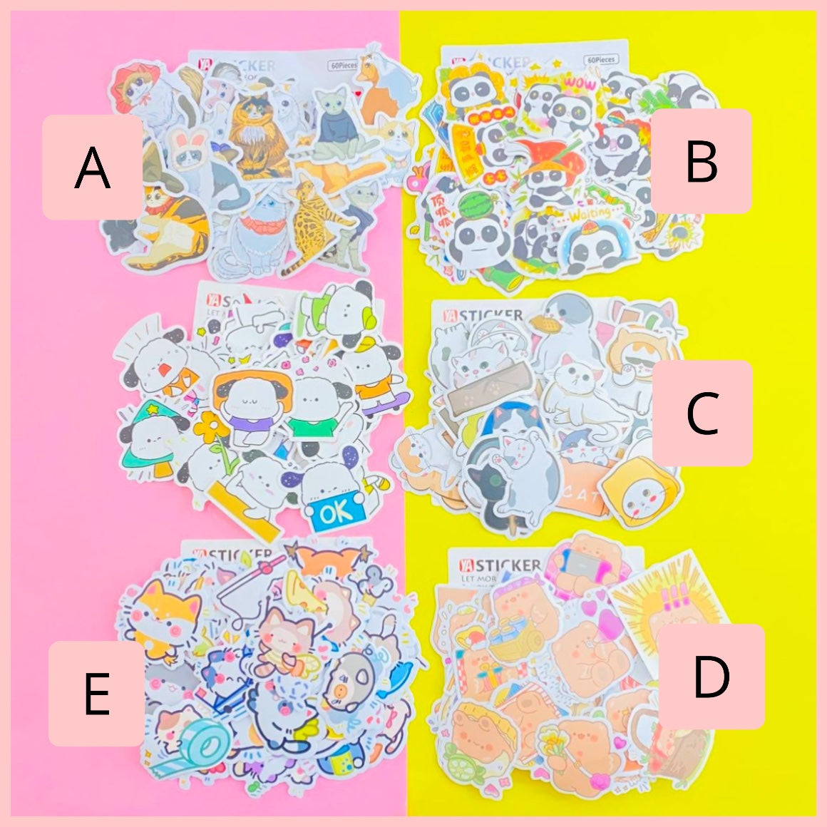 Set 60 Stickers