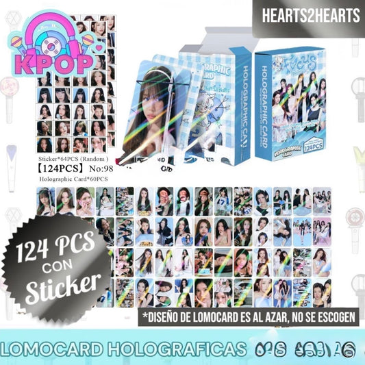 Set 124 PCS “Hearts2Hearts”. 64 Photocards + 60 Mini Stickers.