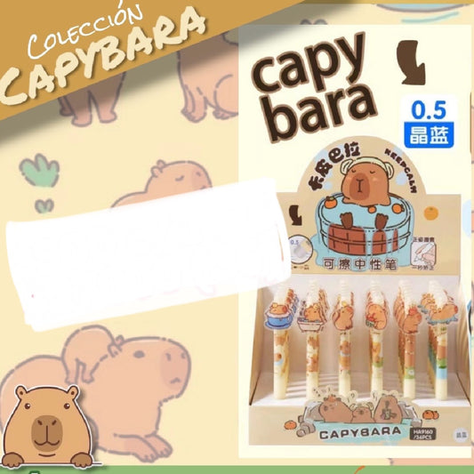 Lápiz Tinta Borrable “Capybara”. Tinta Azul