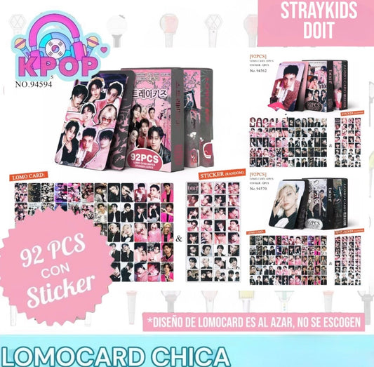 Set 92 PCS “Straykids”. 60 Photocards + 32 Mini Stickers.
