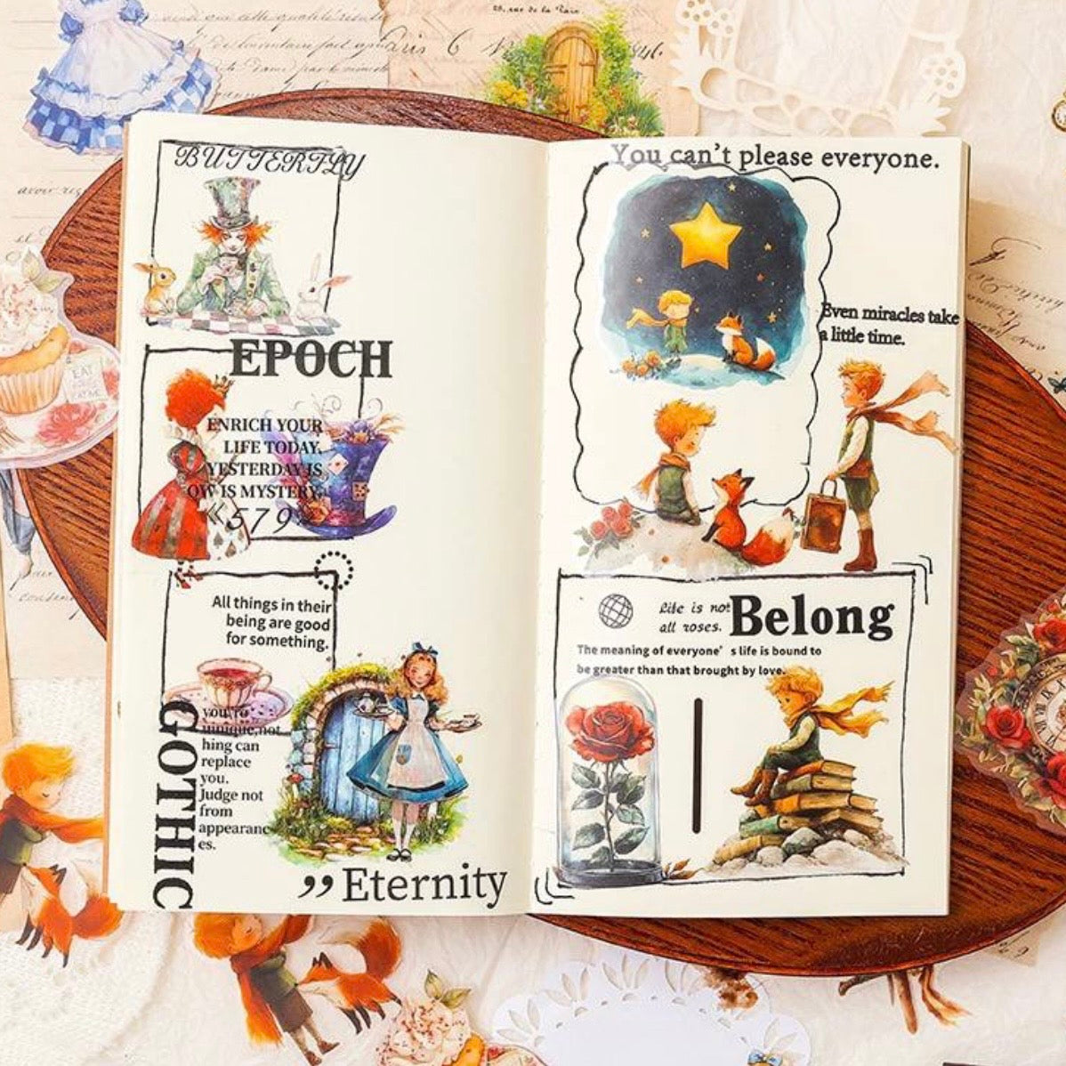 Set 40 Stickers “Alicia y Principito”