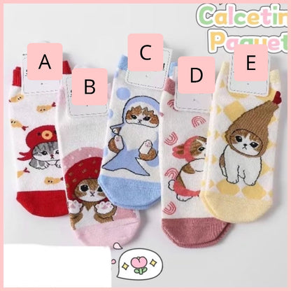 Calcetín “Gatito”. Talla Standard 35-41