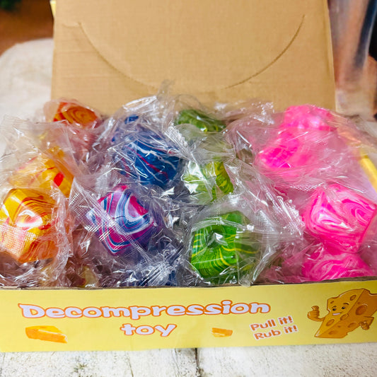 Mini Squishy Cubo Gel Marmoleado Antiestrés