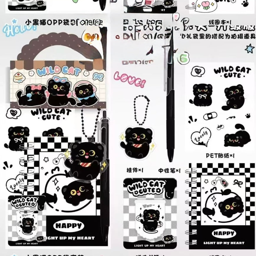 Set Papelería “Gato Negro”