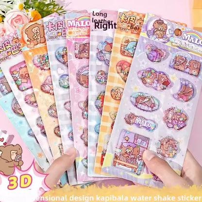 Sticker 3D Glitter “Capybara”